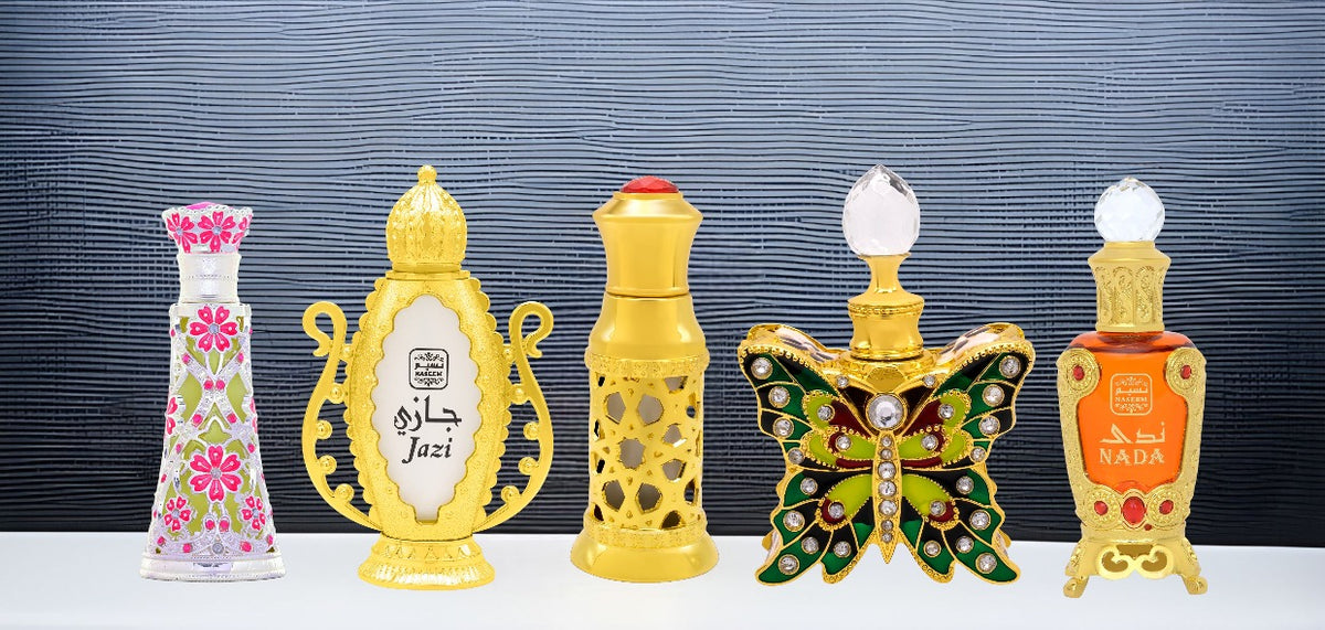 Five Iconic Perfume Oils and Aqua Perfumes at Burhani Oudh Store that
