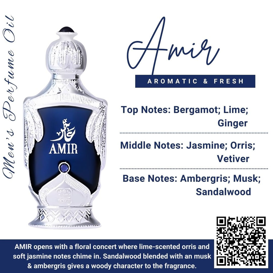 AMIR Perfume Oil for Men Fl Oz