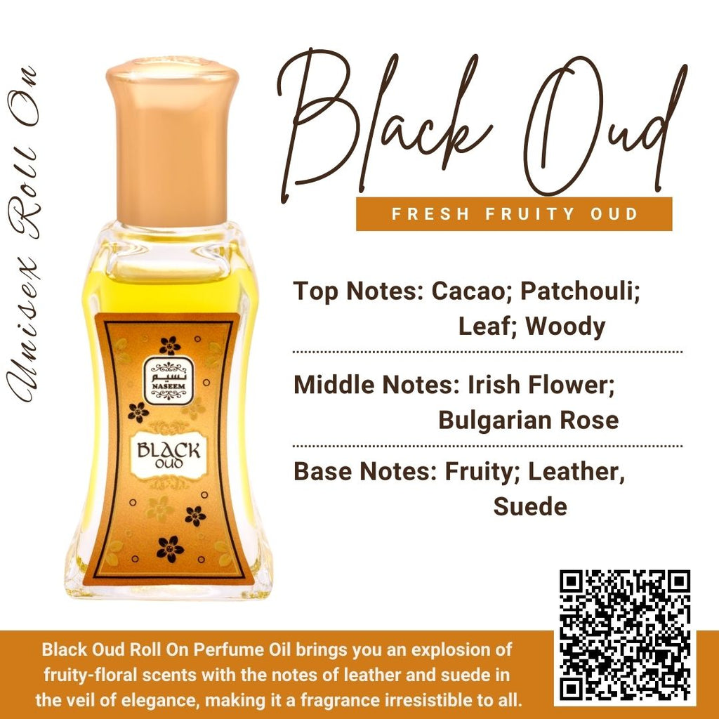 NASEEM BLACK OUD Roll On Perfume Oil 0.81 Fl Oz