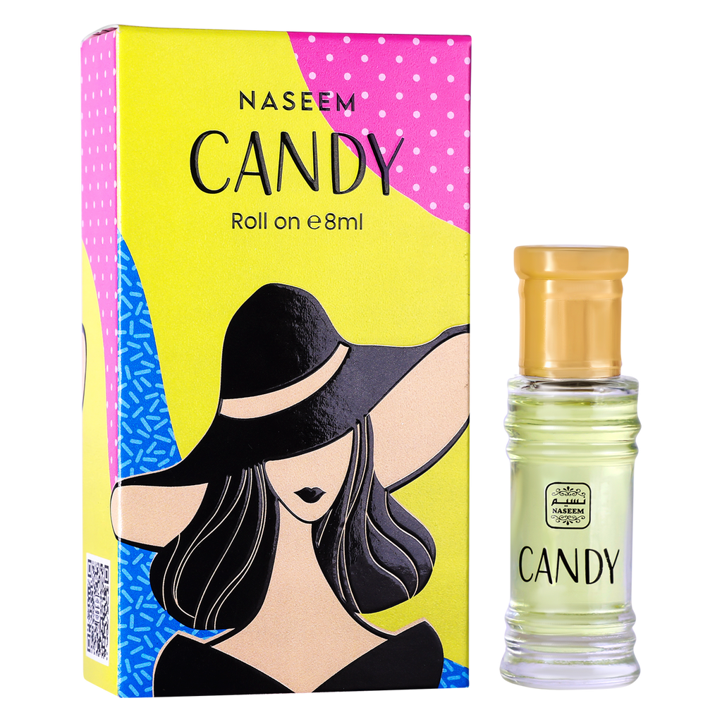 NASEEM CANDY Roll On Perfume Oil for Women 0.27 Fl. Oz. - Burhani Oud Store